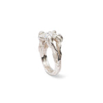grosse bague en argent 925 et moissanite
